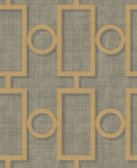 Adorn Geo Metallic Gold and Platinum by Seabrook Wallpaper Nouveau Luxe United States 56.05 25.2" 20.5" - Fabric Carolina -