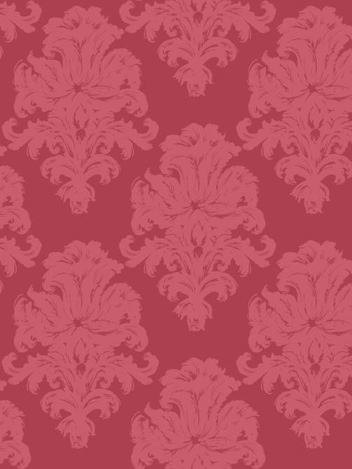 Montserrat Salmon Pink and Strawberry by Seabrook Wallpaper Tortuga United States 60.75 18" 27" - Fabric Carolina -