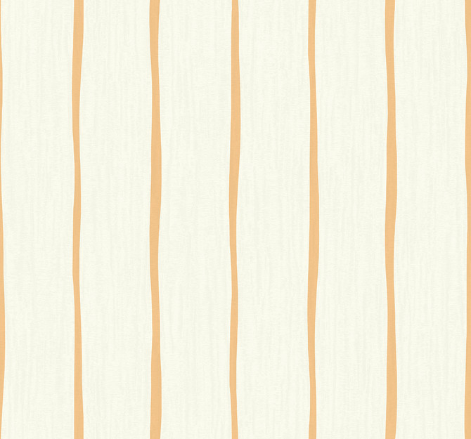 Aruba Stripe Rust Orange and Off-White by Seabrook Wallpaper Tortuga United States 60.75 0" 27" - Fabric Carolina -