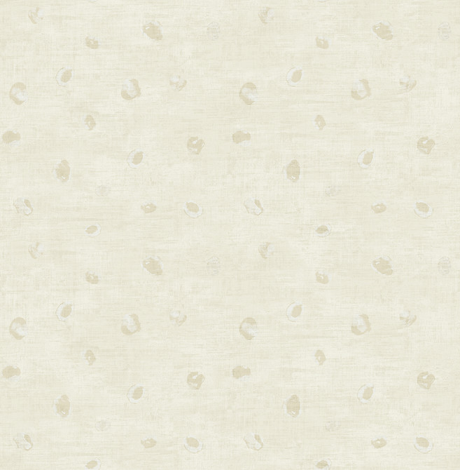 Hubble Dots Metallic Gold and Ivory by Seabrook Wallpaper Avant Garde United States 56.05 20.87" 20.5" - Fabric Carolina -