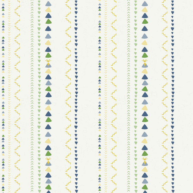 Volcano Stripe Green, Gold, and Blue by Seabrook Wallpaper Playdate Adventure United States 56.05 0" 20.5" - Fabric Carolina -