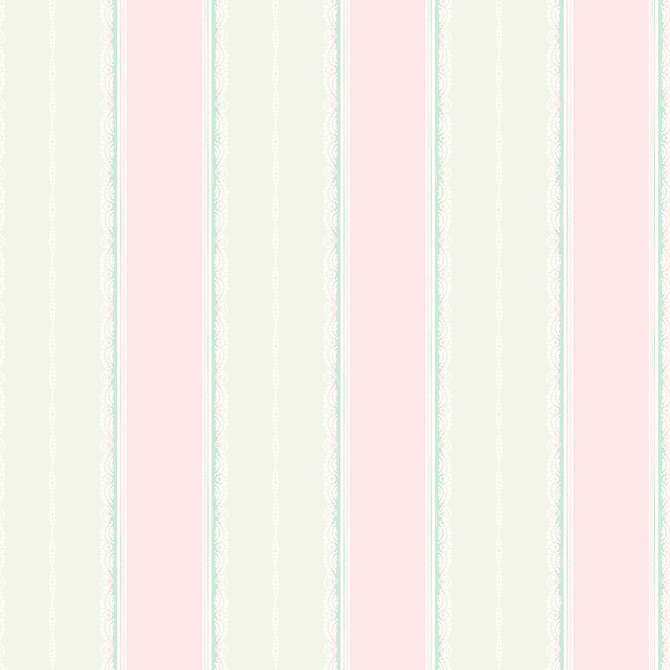 Glitter Frills Stripe Bubblegum and Teal by Seabrook Wallpaper Playdate Adventure United States 56.05 0" 20.5" - Fabric Carolina -