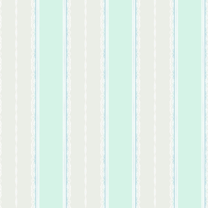 Glitter Frills Stripe Sky Blue and Teal by Seabrook Wallpaper Playdate Adventure United States 56.05 0" 20.5" - Fabric Carolina -