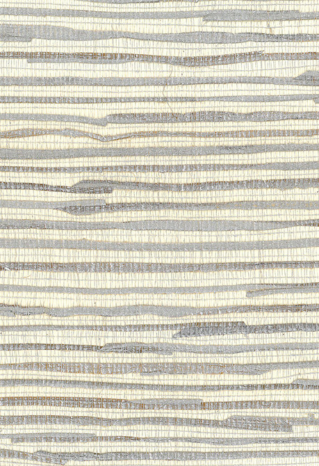 Java Grass Metallic Silver, Off White by Seabrook Wallpaper Natural Resource China 72 0" 36" - Fabric Carolina -