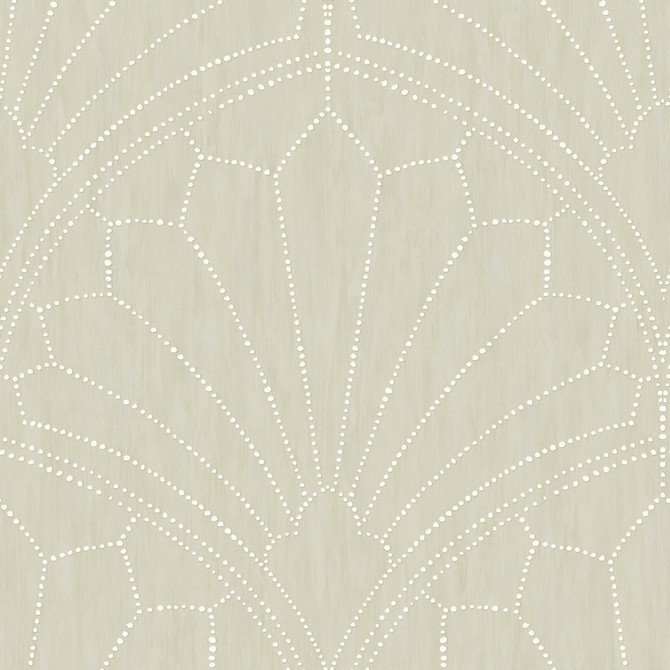 Scallop Medallion Sand Dunes by Seabrook Wallpaper Boho Rhapsody United States 56.05 23.62" 20.5" - Fabric Carolina -