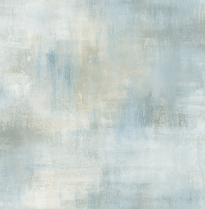 Pastel Wash Metallic Ice Blue & Gray by Seabrook Wallpaper L'Atelier de Paris United States 56.05 20.87" 20.5" - Fabric Carolina -