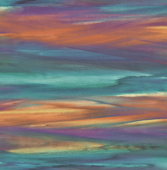 Rainbrow Brush Cerulean, Clementine, & Purple by Seabrook Wallpaper L'Atelier de Paris United States 56.05 20.87" 20.5" - Fabric Carolina -