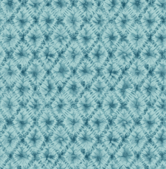 Shibori Geo Metallic Teal by Seabrook Wallpaper L'Atelier de Paris United States 56.05 20.87" 20.5" - Fabric Carolina -