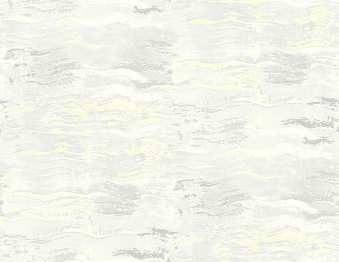 Bleached Wave Metallic Champagne & Gray by Seabrook Wallpaper L'Atelier de Paris United States 60.75 20.87" 27" - Fabric Carolina -