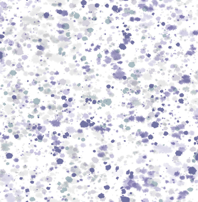 Splatter Metallic Silver, Lavender, & Robin's Egg by Seabrook Wallpaper L'Atelier de Paris United States 56.05 20.87" 20.5" - Fabric Carolina -