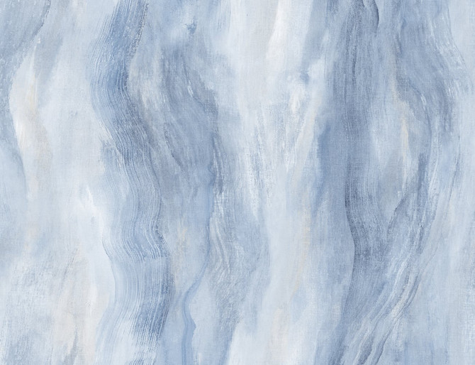 Smoke Texture Embossed Vinyl Blue Lake by Seabrook Wallpaper Living with Art United States 60.53 20.87" 27" - Fabric Carolina -