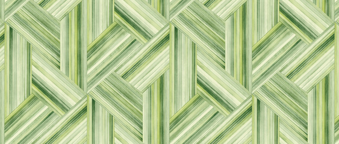 Geo Inlay Fabric Chartreuse and Basil by Seabrook Wallpaper Living with Art United States 13.5 23.62" 3" - Fabric Carolina -
