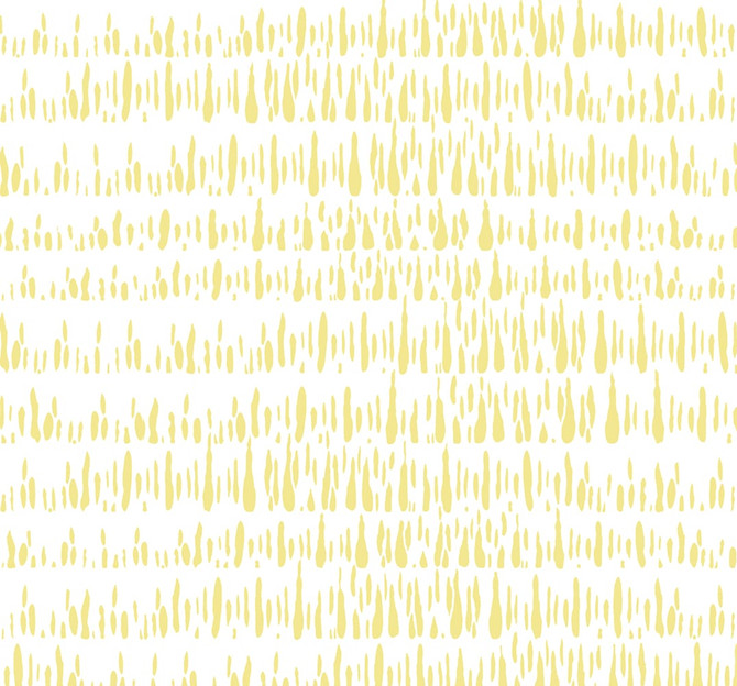 Brush Marks Fabric Buttercup and White by Seabrook Wallpaper Living with Art United States 13.5 25.2" 3" - Fabric Carolina -
