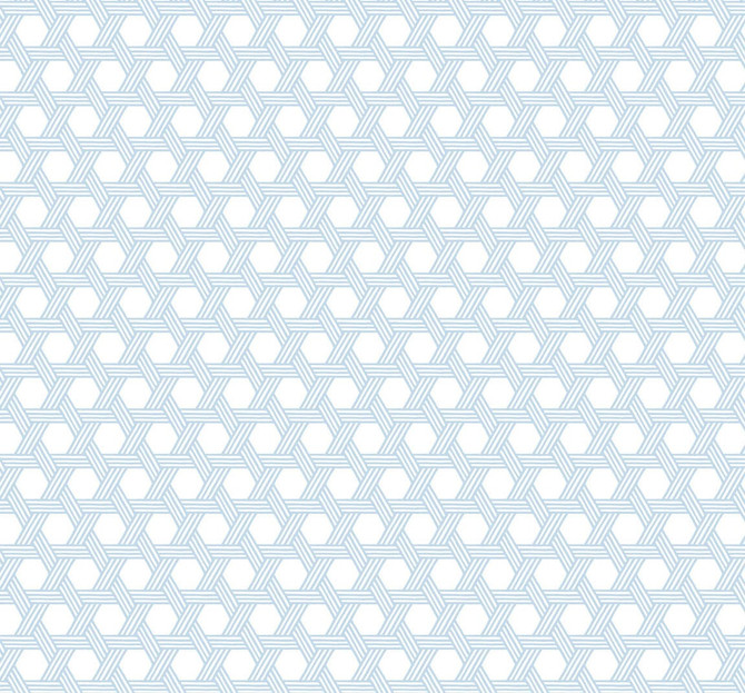 Cabana Wicker Carolina Blue and Eggshell by Seabrook Wallpaper Luxe Retreat United States 60.53 3.15" 27" - Fabric Carolina -