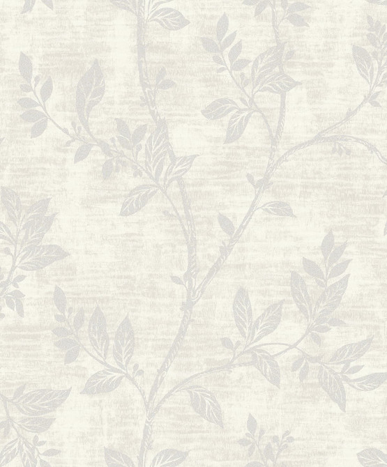 Leaf Trail Metallic Pearl & Glass Beads by Seabrook Wallpaper Essential Textures Netherlands 56.05 25.2" 20.5" - Fabric Carolina -