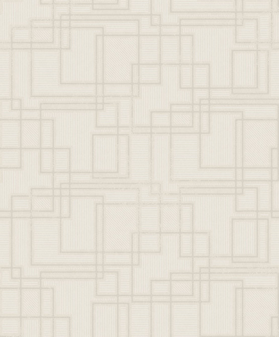 Bauhaus Cityscape Linen by Seabrook Wallpaper Mondrian Netherlands 56.5 12.6" 20.5" - Fabric Carolina -