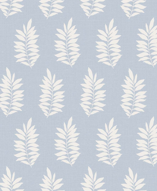 Pinnate Silhouette Iceburg by Seabrook Wallpaper The Simple Life Netherlands 57.5 12.6" 20.9" - Fabric Carolina -
