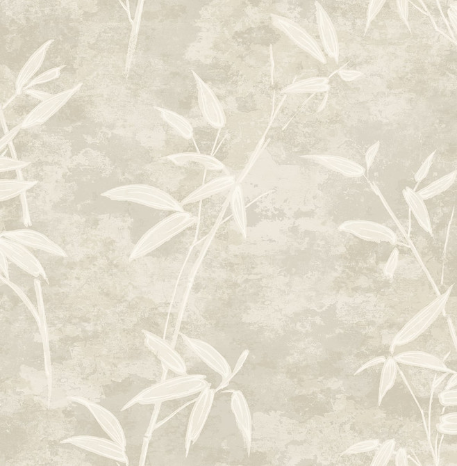 Honshu Bamboo Warmstone by Seabrook Wallpaper Japandi Style United States 56.05 20.87" 20.5" - Fabric Carolina -