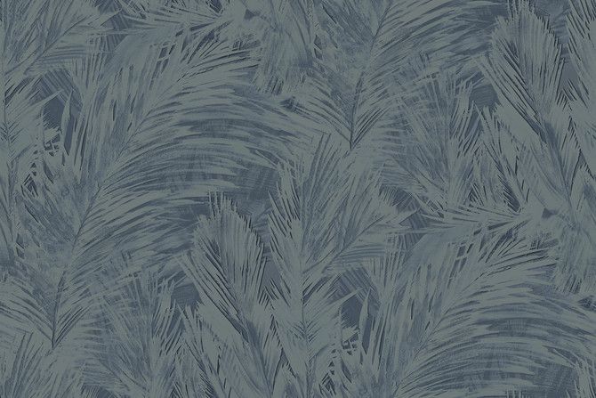 Mari Navy Blue by Seabrook Wallpaper Japandi Style United States 60.53 18" 27" - Fabric Carolina -