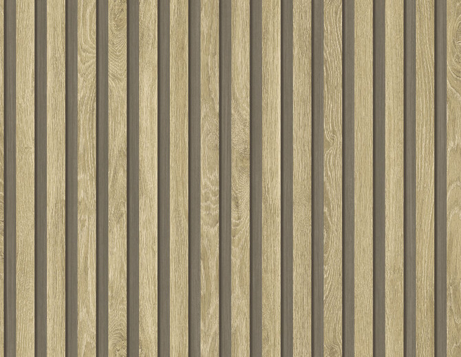 Jun Ash Brown by Seabrook Wallpaper Japandi Style United States 60.53 20.87" 27" - Fabric Carolina -