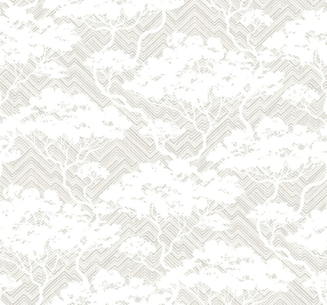 Nara Stringcloth Fog by Seabrook Wallpaper Japandi Style United States 60.53 25.2" 27" - Fabric Carolina -