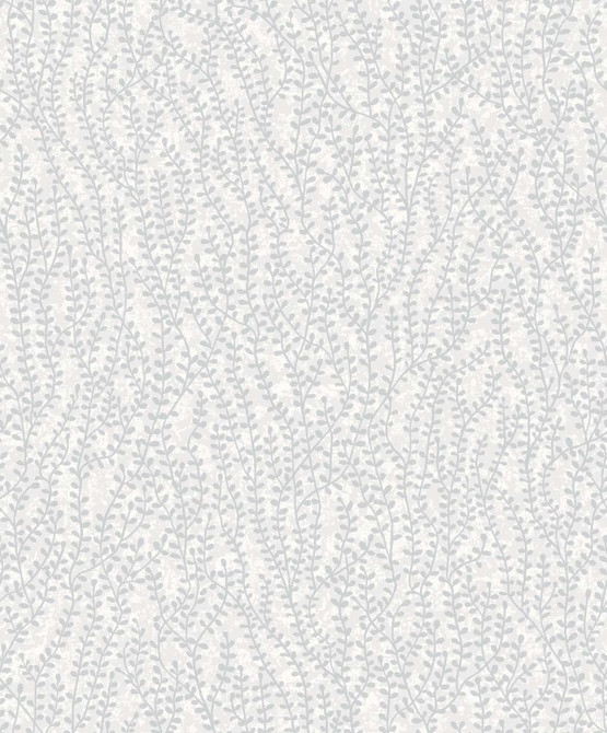 Seaweed Beaded Branches Diamond Glass Beads by Seabrook Wallpaper White Heron Netherlands 57.5 25.2" 20.9" - Fabric Carolina -