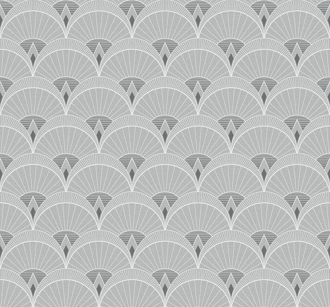 Chrysler Arches Argos Grey by Seabrook Wallpaper Deco 2 United States 60.75 6.3" 27" - Fabric Carolina -