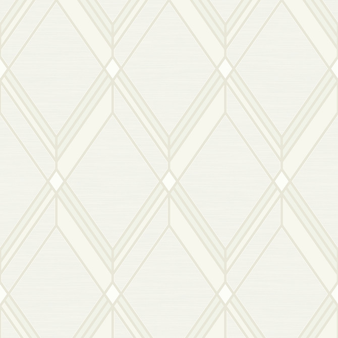 Brooklyn Diamond Metallic Pearl by Seabrook Wallpaper Deco 2 United States 60.75 18" 27" - Fabric Carolina -