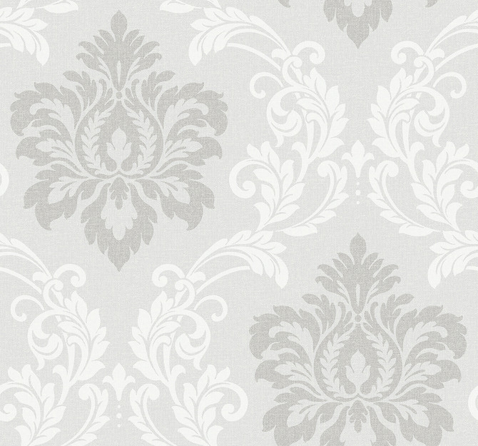 Deco Damask Cool Mist by Seabrook Wallpaper Deco 2 United States 60.75 25.2" 27" - Fabric Carolina -