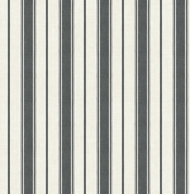Eliott Linen Stripe Poppy Seed by Seabrook Wallpaper French Country United States 60.75 0" 27" - Fabric Carolina -