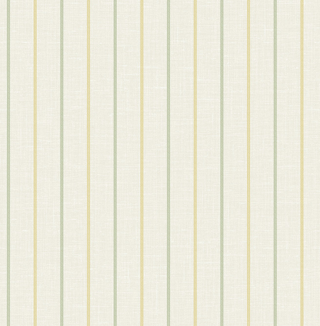 Andree Stripe Dandelion & Pomme by Seabrook Wallpaper French Country United States 60.75 0" 27" - Fabric Carolina -
