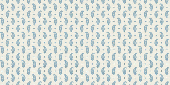 Maia Linen Fabric Bleu Bisque by Seabrook Wallpaper French Country United States 13.5 4.5" 3" - Fabric Carolina -