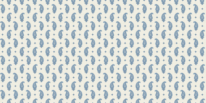 Maia Linen Fabric French Blue by Seabrook Wallpaper French Country United States 13.5 4.5" 3" - Fabric Carolina -