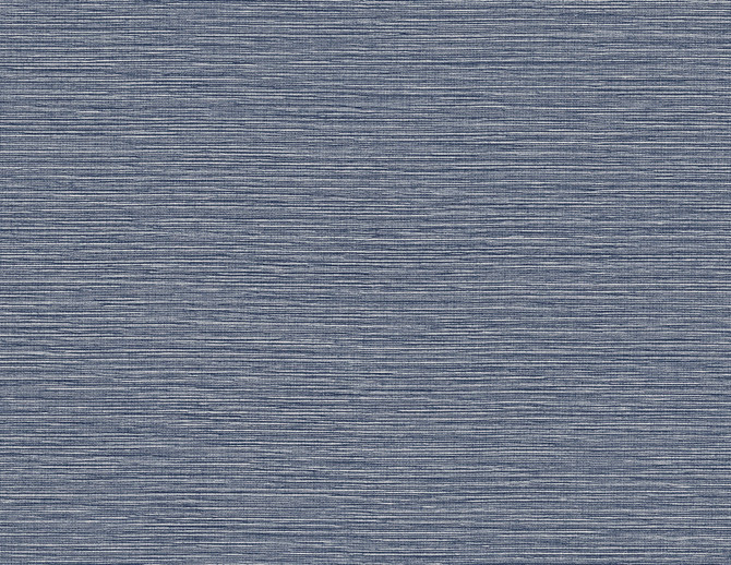 Tiger Island Faux Sisal Denim Blue by Seabrook Wallpaper Coastal Haven United States 60.75 0" 27" - Fabric Carolina -