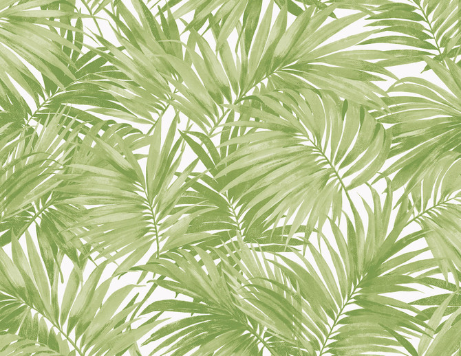 Cordelia Tossed Palms Spring Green by Seabrook Wallpaper Coastal Haven United States 60.75 20.87" 27" - Fabric Carolina -