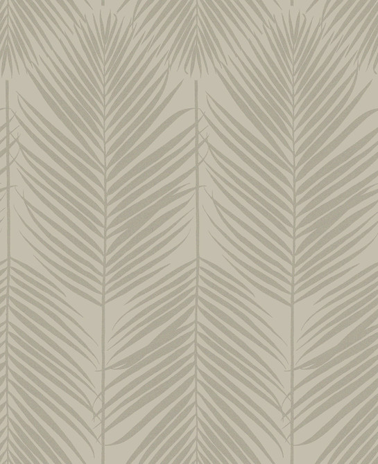 Persei Palm Champagne by Seabrook Wallpaper Etten Beaded Netherlands 57.5 25.2" 20.9" - Fabric Carolina -