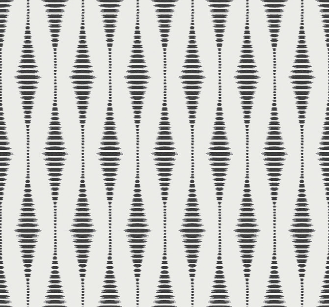 Diamond Stripe Black Satin & Pearl by Seabrook Wallpaper Etten Beaded Netherlands 57.5 6.3" 20.9" - Fabric Carolina -