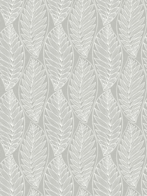 Kira Leaf Husk Harbor Grey by Seabrook Wallpaper Summer House United States 60.75 12" 27" - Fabric Carolina -
