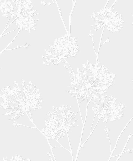 Dandelion Fields White by Seabrook Wallpaper Paintable Wallpaper Netherlands 57.7 25.2" 20.9" - Fabric Carolina -