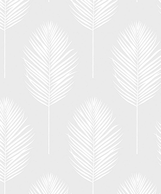 Palm Leaf Off-White by Seabrook Wallpaper Paintable Peel and Stick Netherlands 31.35 18" 20.9" - Fabric Carolina -