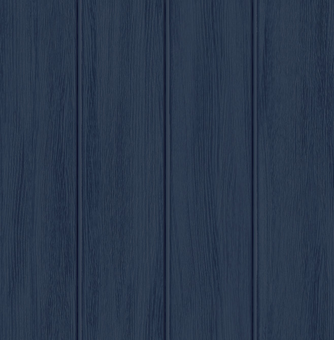 Faux Wood Panel Prepasted Naval Blue by Seabrook Wallpaper Prepasted Online United States 56.05 0" 20.5" - Fabric Carolina -