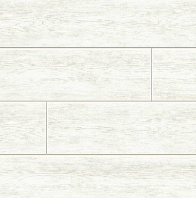 Coastal Faux Shiplap Alabaster by Seabrook Wallpaper Prepasted Online United States 56.05 20.87" 20.5" - Fabric Carolina -