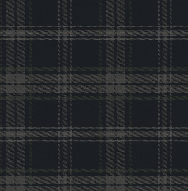Dellabrooke Plaid Dark Blue & Evergreen by Seabrook Wallpaper Prepasted Online United States 56.05 10.43" 20.5" - Fabric Carolina -