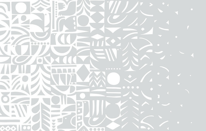 Yön Varjo Gray and Off-White by Seabrook Wallpaper Marimekko Vol. 5 Italy 75.5 17.5" 27.5" - Fabric Carolina -