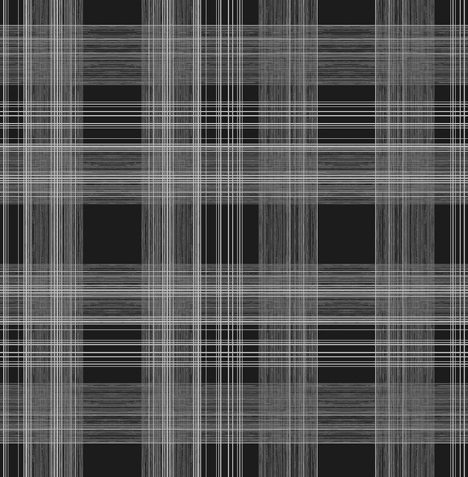 Rad Plaid Onyx by Seabrook Wallpaper Stacy Garcia Peel and Stick United States 30.75 20.87" 20.5" - Fabric Carolina -