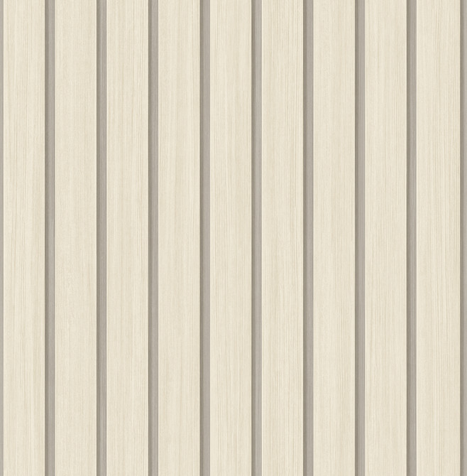Faux Wooden Slats Neutral by Seabrook Wallpaper Stacy Garcia Peel and Stick United States 30.75 0" 20.5" - Fabric Carolina -