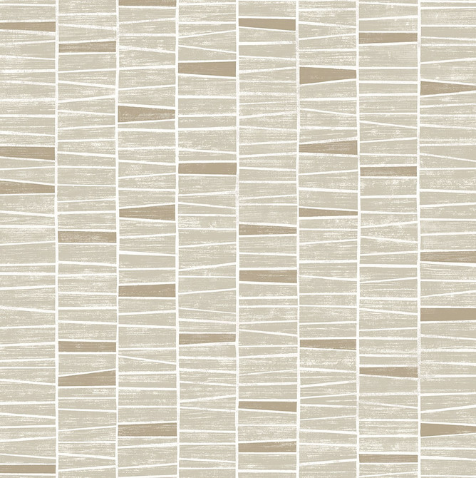 Organic Stripe Neutral by Seabrook Wallpaper Stacy Garcia Peel and Stick United States 30.75 20.87" 20.5" - Fabric Carolina -
