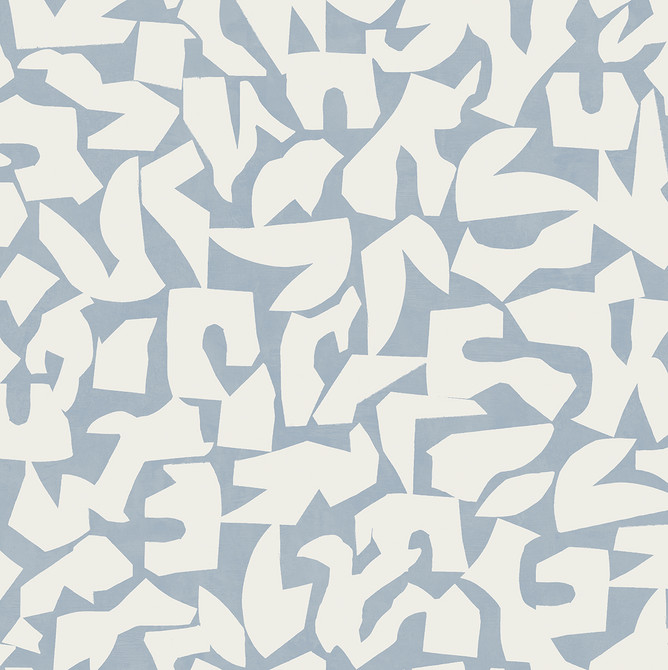 Graphic Geo Blue by Seabrook Wallpaper Stacy Garcia Peel and Stick United States 30.75 20.87" 20.5" - Fabric Carolina -