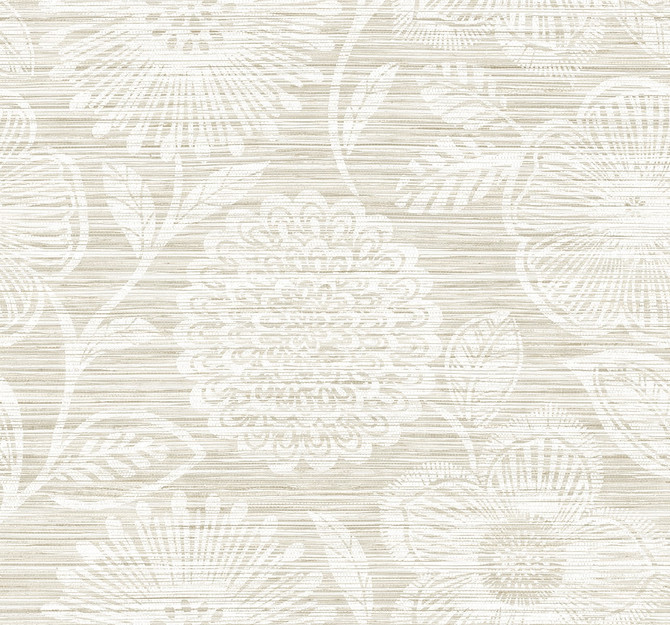Faux Grass Floral Sand by Seabrook Wallpaper Stacy Garcia Peel and Stick United States 17.08 20.87" 20.5" - Fabric Carolina -