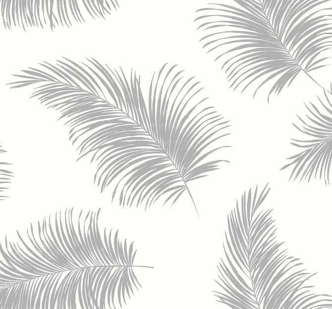 Tossed Palm Alloy by Seabrook Wallpaper Lillian August Peel and Stick United States 40.5 25.2" 27" - Fabric Carolina -